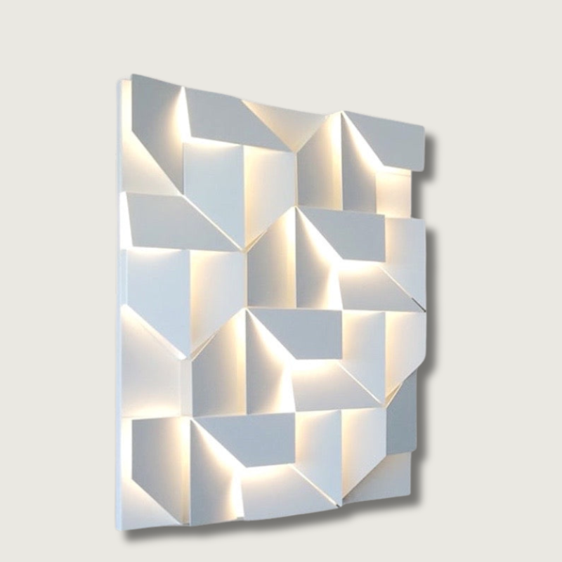 Elegante, moderne 3D-LED-Wandleuchte
