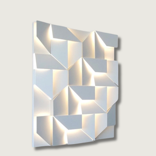 Elegante, moderne 3D-LED-Wandleuchte