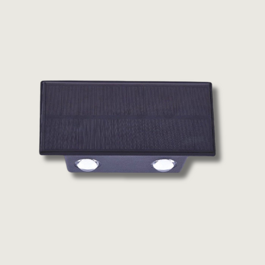 Elegante moderne Solar-Wandleuchte für stilvolle Außenbereiche