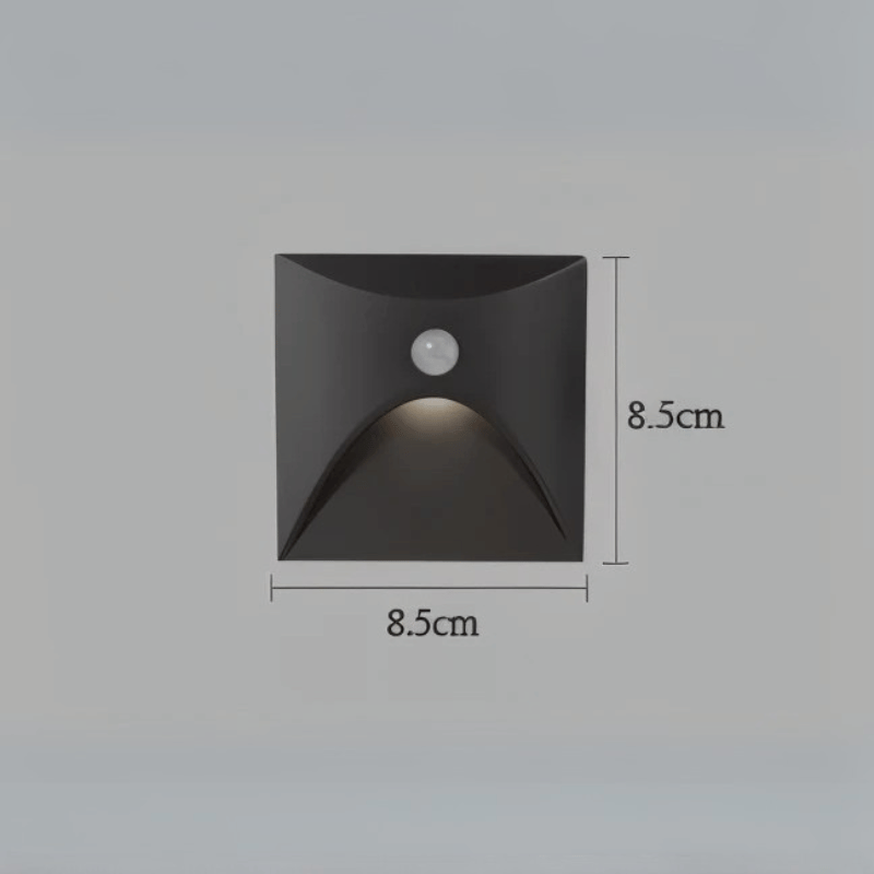 Moderne LED-Wandleuchte mit Bewegungssensor