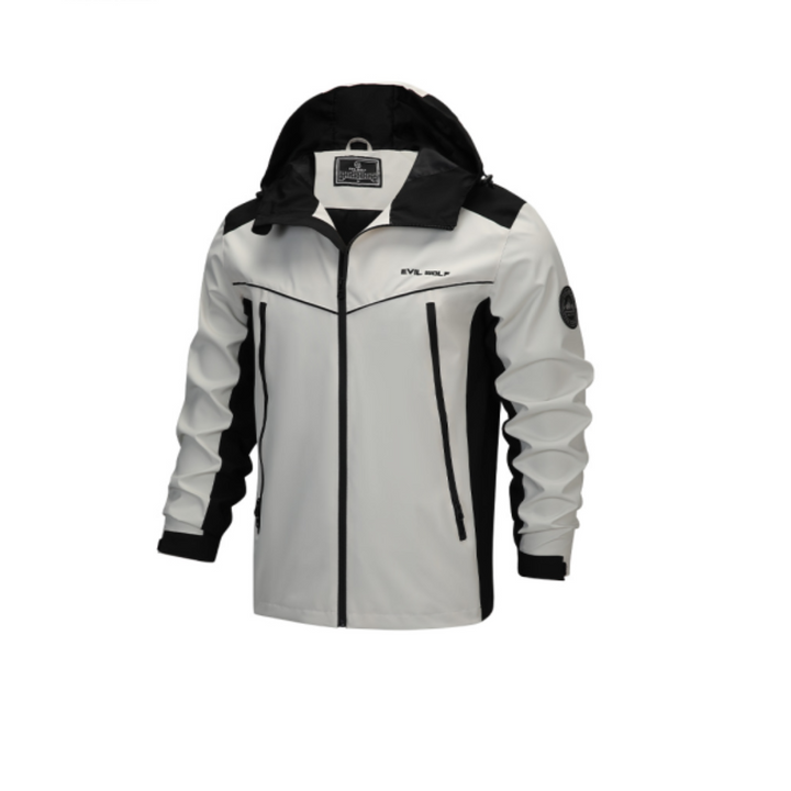 Herren Winterjacke Mit Kapuze Im Wasserdichten Design