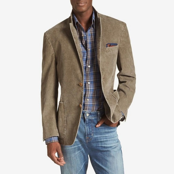 Herren Blazer Mit Lässigem Schnitt Und Klassischem Revers