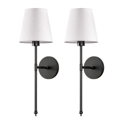 Kabellose Wandlampen im 2er-Set mit Klebemontage für Schlafzimmer und Flur