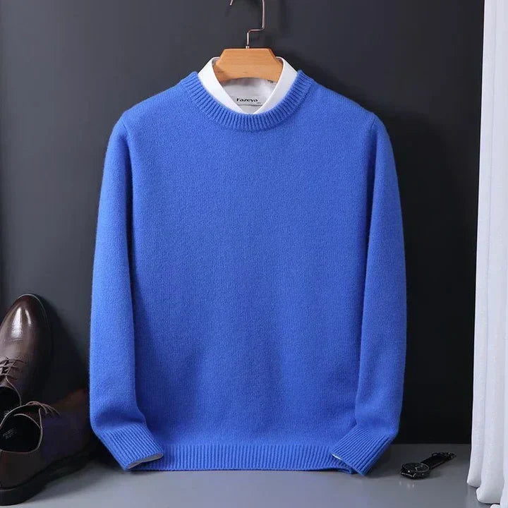 Herren Kaschmirpullover Mit Rundhalsausschnitt
