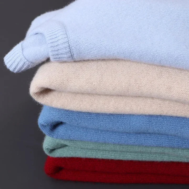 Herren Kaschmirpullover Mit Rundhalsausschnitt