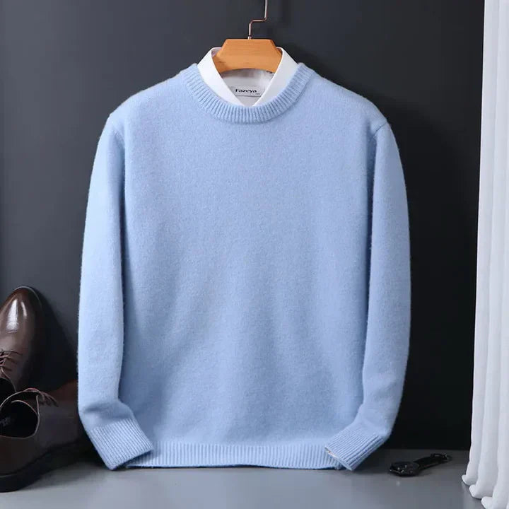 Herren Kaschmirpullover Mit Rundhalsausschnitt