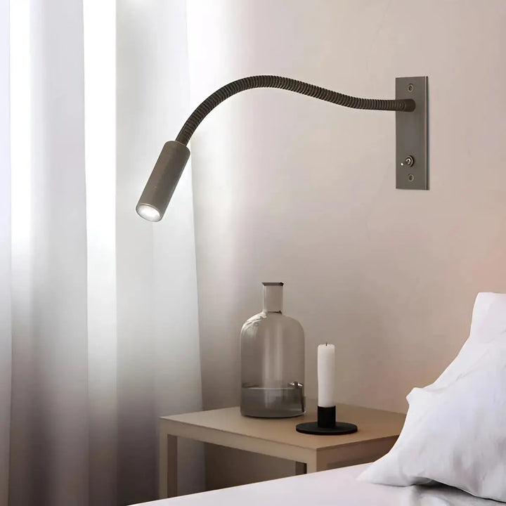 Wandleuchte Mit Flexiblem Arm Und LED Leselicht