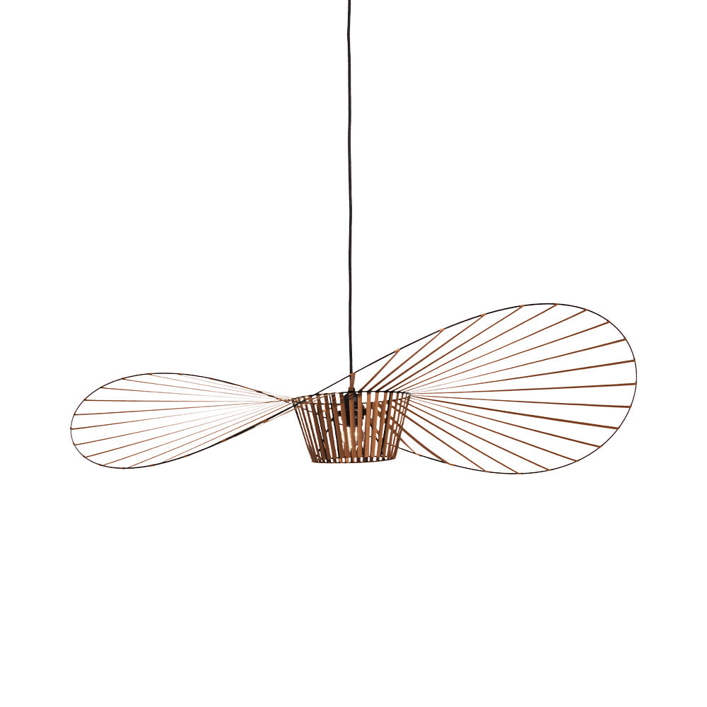 LED Pendelleuchte Vertigo im Strohhut-Design – vintage, modern & leicht