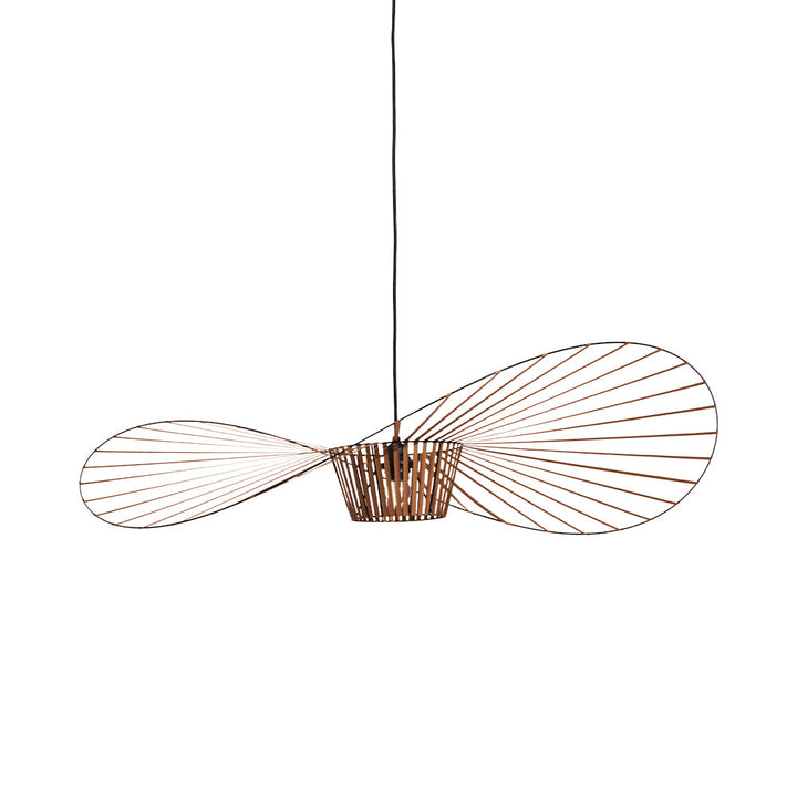 LED Pendelleuchte Vertigo im Strohhut-Design – vintage, modern & leicht