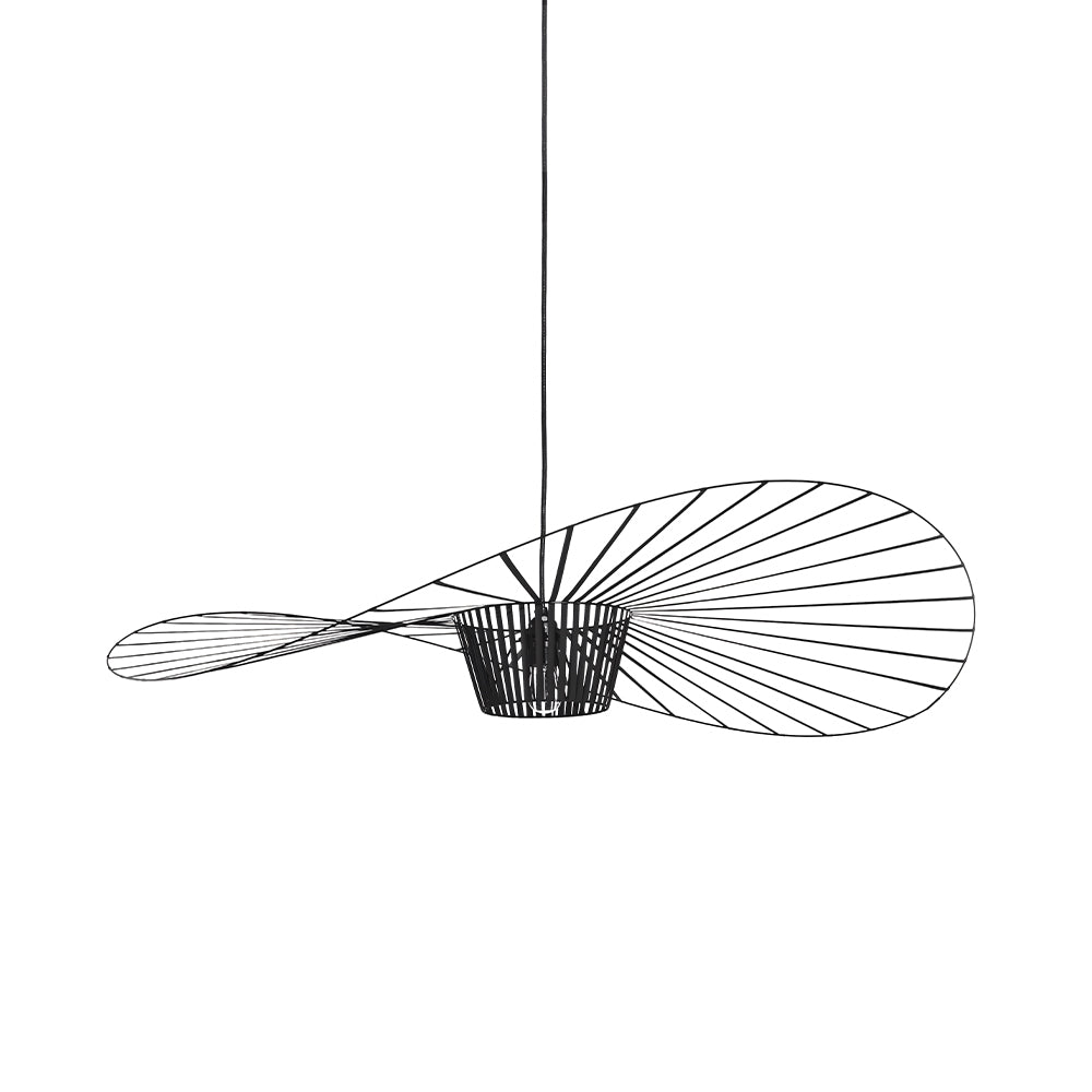 LED Pendelleuchte Vertigo im Strohhut-Design – vintage, modern & leicht
