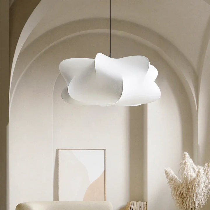 Minimalistische Pendelleuchte aus Seide – Stilvoll & Beruhigend