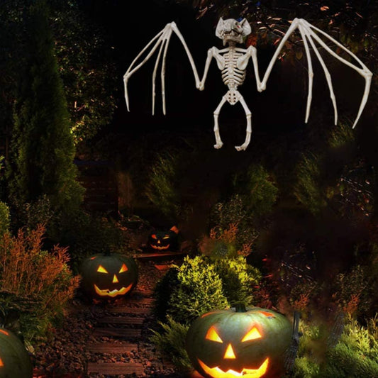 Hängendes Skelett Wanddeko – Spukige Halloween Deko für Haus & Party