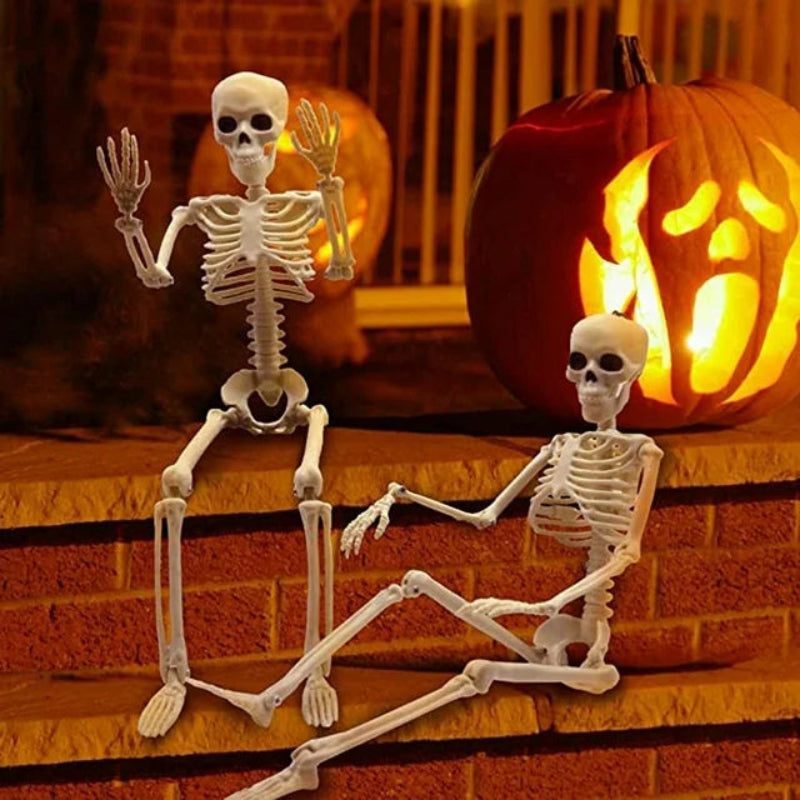 Hängendes Skelett Wanddeko – Spukige Halloween Deko für Haus & Party