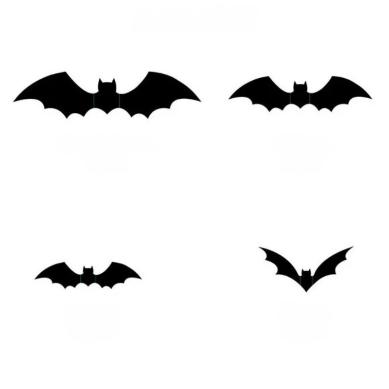 3D Fledermaus-Wandaufkleber für Halloween – Gruselige Wanddeko für Partys & Zuhause
