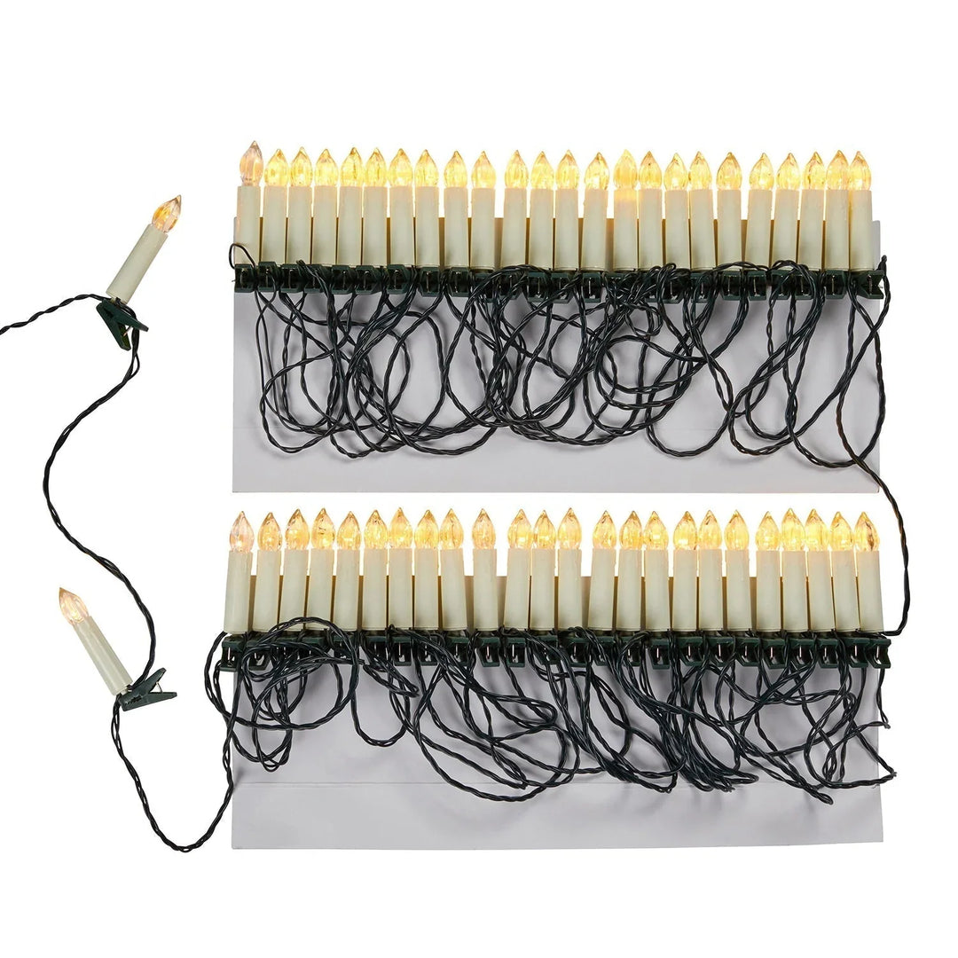 Warmweiße LED-Clipkerzen sorgen für festliche Stimmung am Weihnachtsbaum