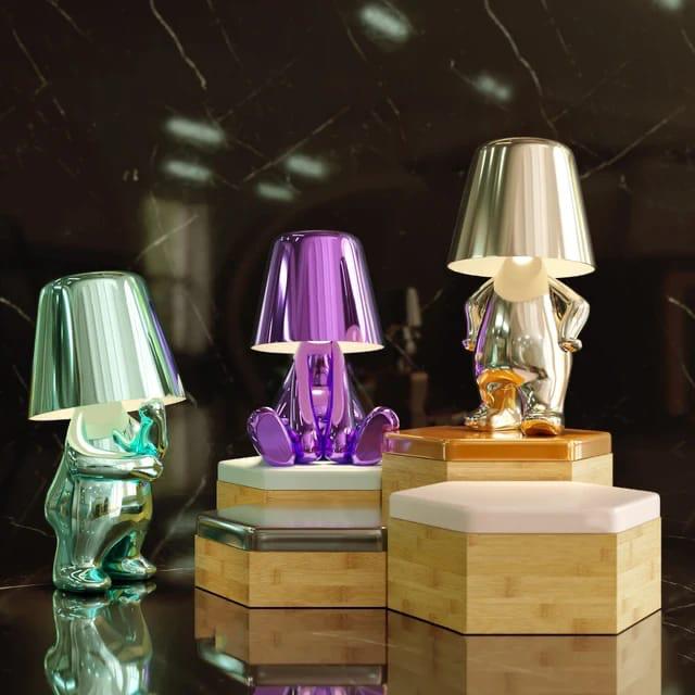 Resin LED Tischlampe im modernen Denker-Design