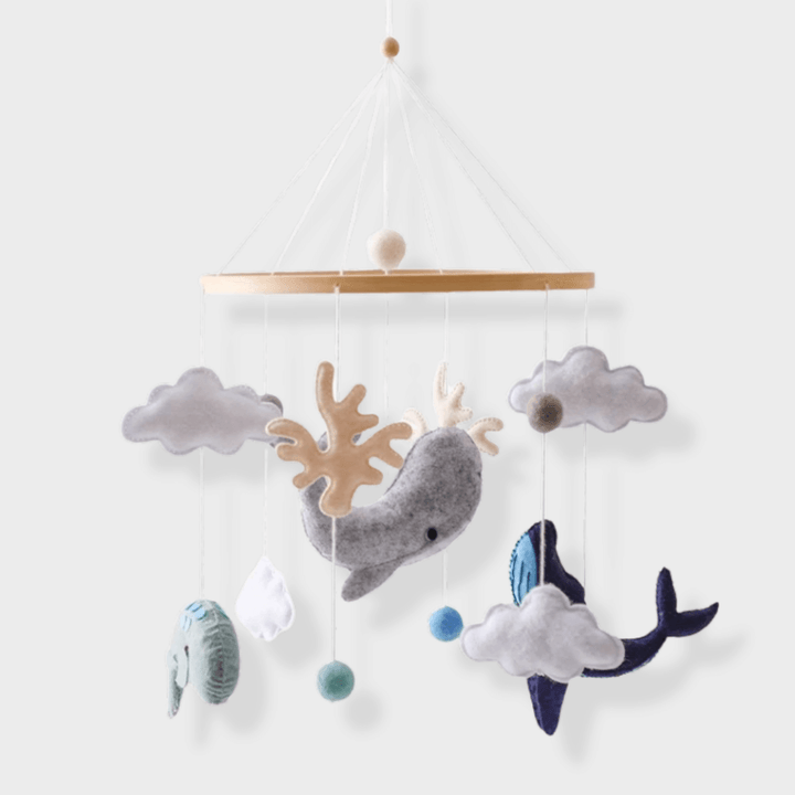 Holz-Babymobile für Wiege und Kinderzimmer – Natürliches Design für ruhigen Schlaf