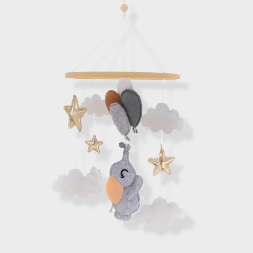 Holz-Babymobile für Wiege und Kinderzimmer – Natürliches Design für ruhigen Schlaf