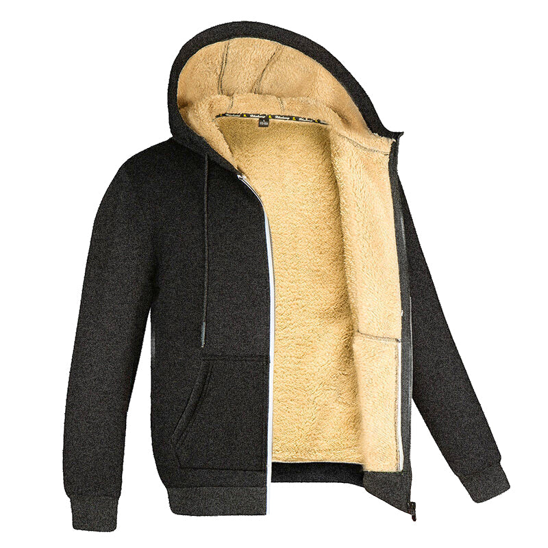 Herren Fleece Weste Mit Kapuze Und Futter