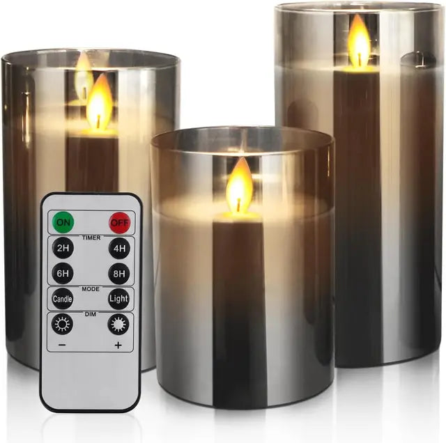 Batteriebetriebene LED-Kerze als sichere Tischdekoration