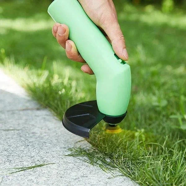 Kompakter kabelloser Rasentrimmer für präzise Gartenpflege