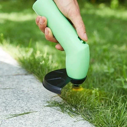 Kompakter kabelloser Rasentrimmer für präzise Gartenpflege