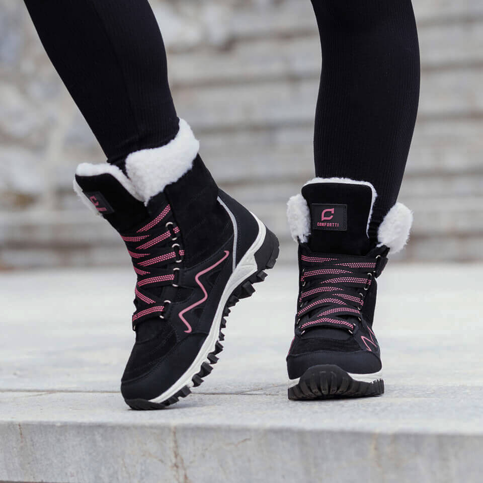 Damen Winterstiefel Mit Thermofutter Und Wetterfestem Design