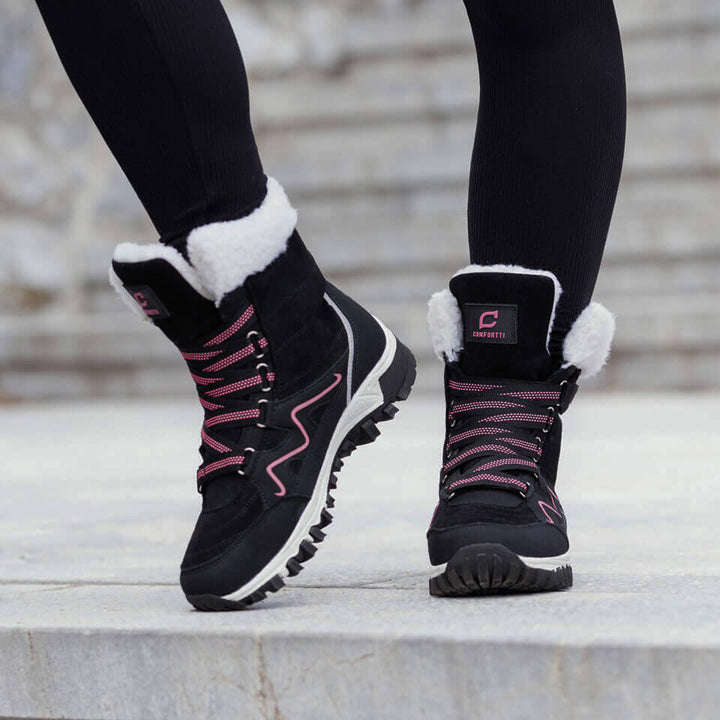 Damen Winterstiefel Mit Thermofutter Und Wetterfestem Design