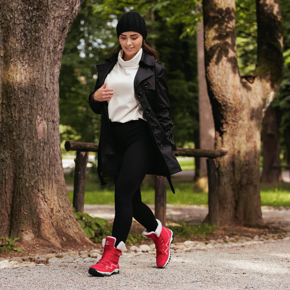 Damen Winterstiefel Mit Thermofutter Und Wetterfestem Design