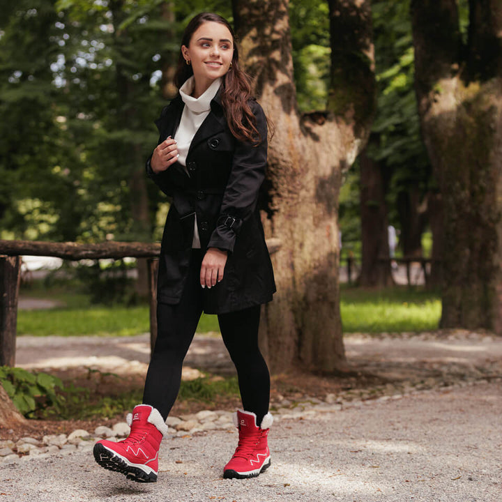 Damen Winterstiefel Mit Thermofutter Und Wetterfestem Design