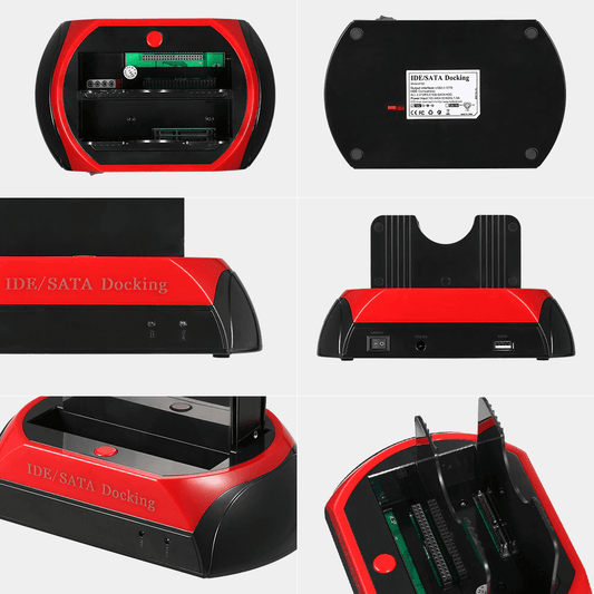 USB Festplatten-Dockingstation mit Kartenleser & Plug-and-Play Funktion