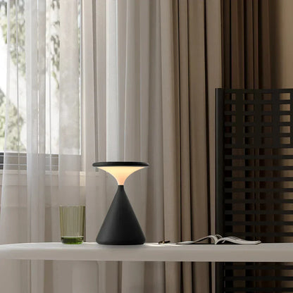 Kabellose LED-Tischleuchte in Sanduhrform – Dimmbar & USB-C wiederaufladbar