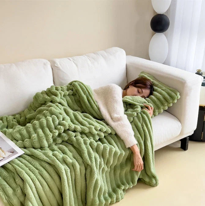Weiche Fleece-Kuscheldecke zum Einkuscheln