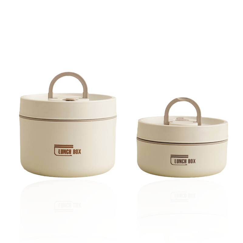 Isolierte Edelstahl-Lunchbox mit Tragetasche