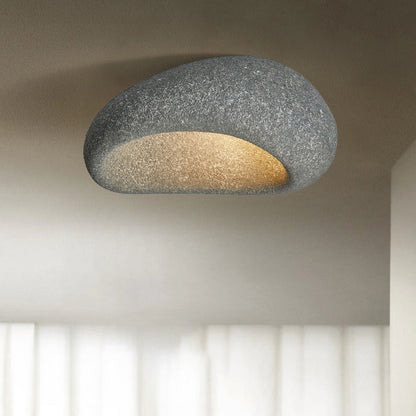 Minimalistische Deckenlampe – warmweiß & aus Kunstharz