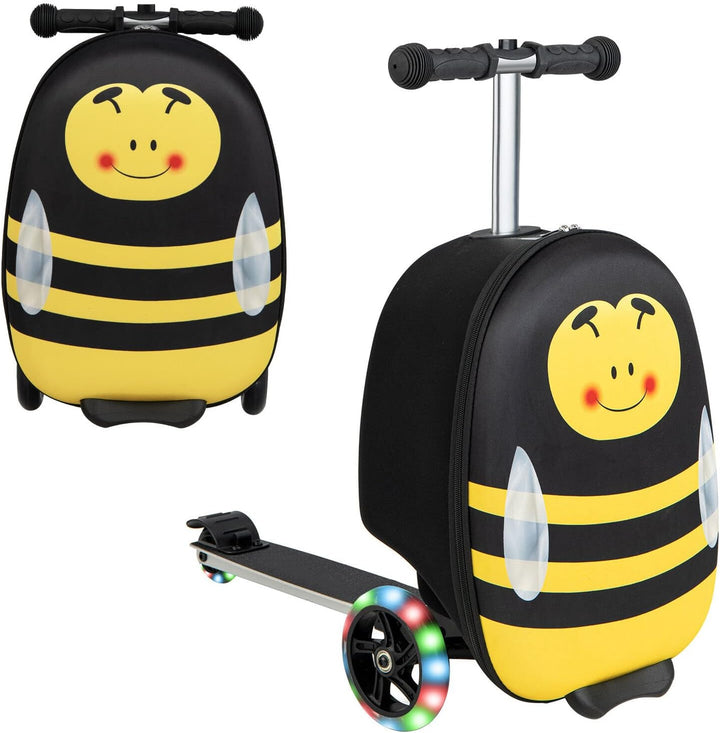 Kinder 2-in-1 Scooter-Koffer mit LED-Rädern
