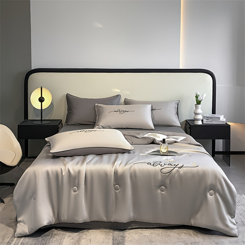 Atmungsaktive Sommerdecke als stilvolle Schlafdecke im Gästezimmer