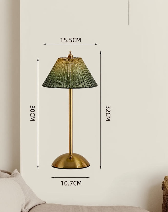 Glass Table Lamp Modern Decorative Bedside Light