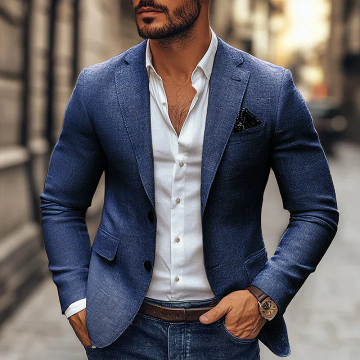 Herren Business Blazer Mit Modernem Schnitt