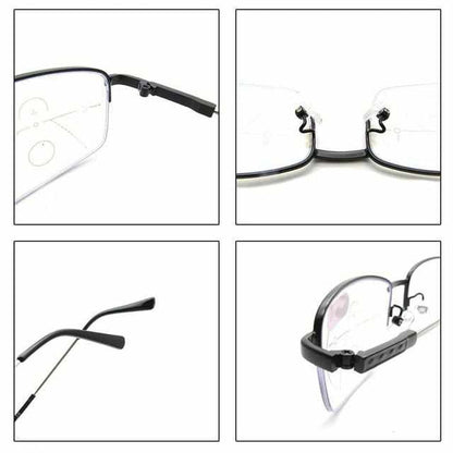 Unisex-Brille mit Blaulichtfilter und Smart Zoom