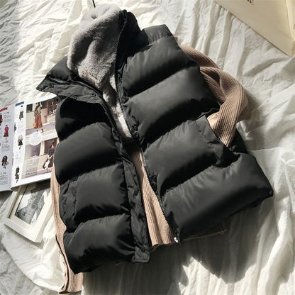 Damen Bodywarmer Mit Hohem Kragen Und Taschen