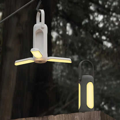 Portable Rechargeable Camping Lantern - LED Light with SOS Function & 180-Hour Battery Life