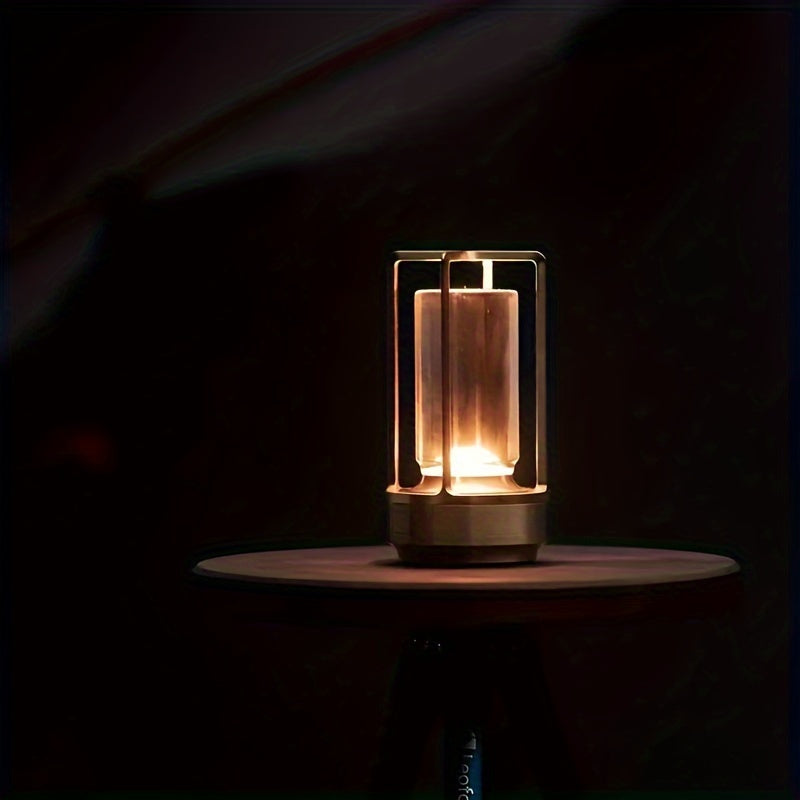 Wiederaufladbare Kristall-Tischlampe – Touch-gesteuert & USB-betrieben