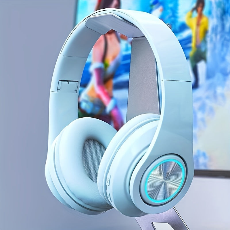 Kopfbügel-Kopfhörer mit Mikrofon, Kartensteckplatz und kabellosem Bluetooth-Modus