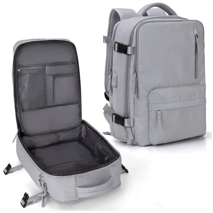 Wasserfester Damen Reiserucksack mit USB-Anschluss & Anti-Diebstahl-Fach