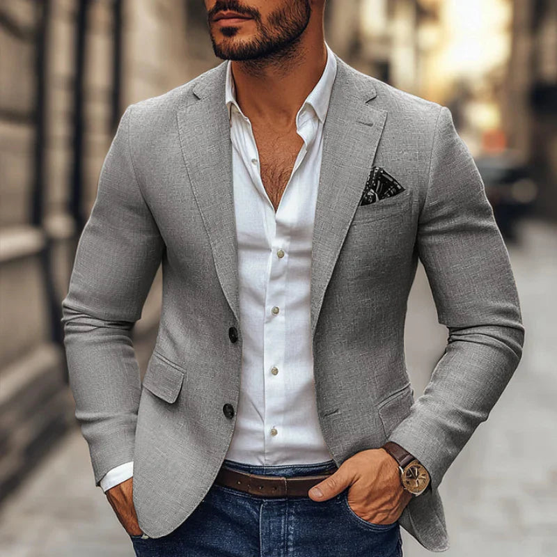 Herren Business Blazer Mit Modernem Schnitt