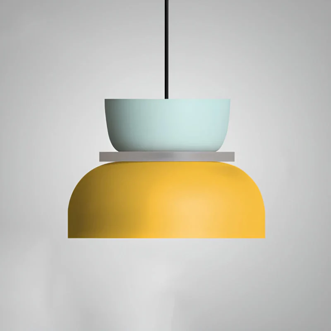 Farbige Macaron LED-Pendelleuchte