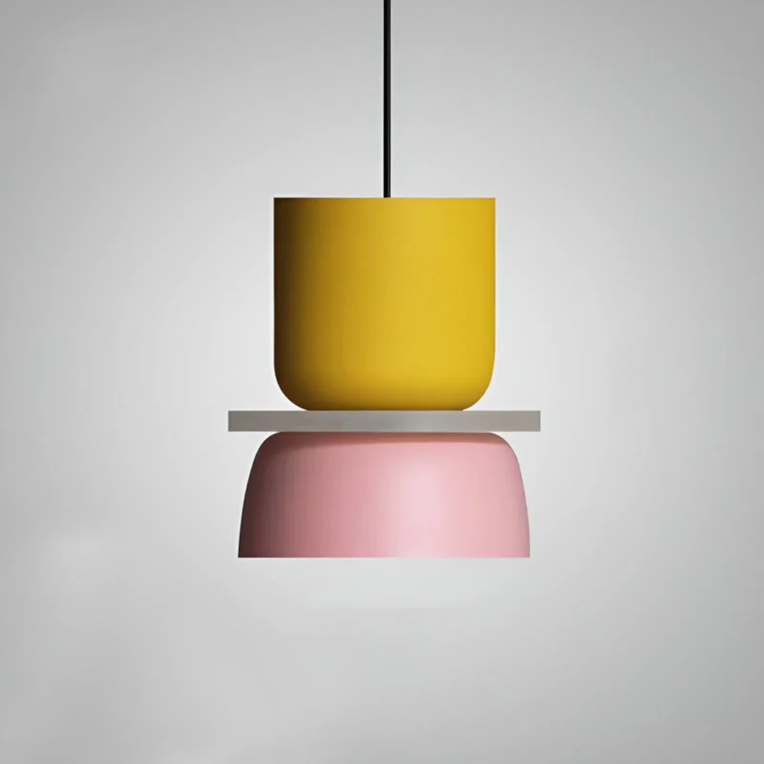 Farbige Macaron LED-Pendelleuchte