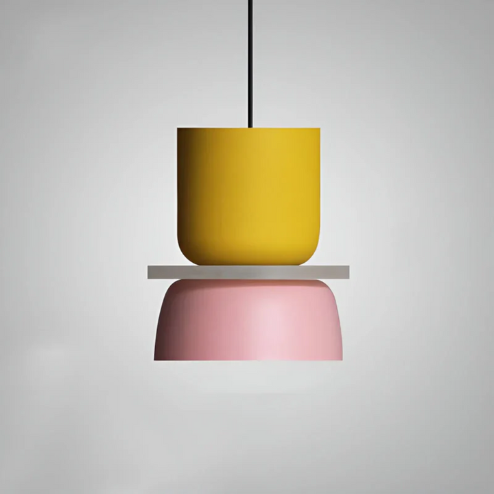 Farbige Macaron LED-Pendelleuchte