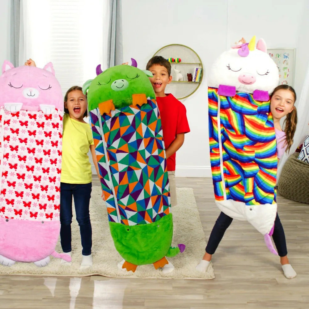 Kuscheliger Plüsch-Schlafsack für Kinder